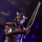 Power Rangers, Cybervillain Blaze, figurina Premium, 15 cm