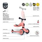 Scoot & Ride, Highwaykick 1, vehicul fara pedale si trotineta 2 in 1, Peach