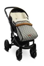 Sensillo, Sac de dormit matlasat pentru carucior din lana, Gri