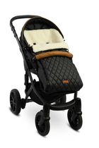 Sensillo, Sac de dormit matlasat pentru carucior din lana, Negru