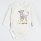 Set pentru baieti, Caciula, Body cu maneca lunga, Pijama tip salopeta, mix de culori, imprimeu Lion King