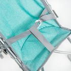 Smiki, carucior tip umbrela pentru papusi, albastru