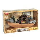 Smiki, Military base, soldat cu barca, figurina cu accesorii