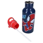 Spidey, Take A Sip, sticla da apa cu pai, albastru, 500 ml