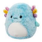 Squishmallows, Fuzzamallow, Irina, Teal Axolotl, jucarie de plus, 30 cm