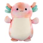 Squishmallows, HugMees, Medium Plush, Aksel Peach Tie-Dye Axolotl, jucarie de plus, 25 cm