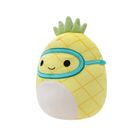 Squishmallows, Maui Pineapple w Scuba Mask, jucarie de plus, 19 cm