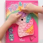 Top Model, Unicorn Ylvi, Pop&Paint, carte de colorat senzoriala, set artistic