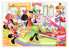 Trefl, Minnie Mouse, Minnie cu prietenii sai, puzzle 4in1, 71 piese