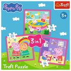 Trefl, Peppa Pig, puzzle 3in1