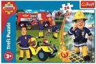 Trefl, Pompierul Sam, 24 Maxi, Bravul Pompier Sam, puzzle, 24 piese