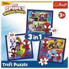 Trefl, Spidey si Prietenii sai fantastici, puzzle 3in1, 106 piese