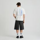 Tricou alb cu croiala relaxed S.W.Smiley NOWEAR