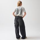 Tricou basic gri din bumbac pieptanat NOWEAR