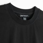 Tricou basic negru cu croiala relaxed NOWEAR