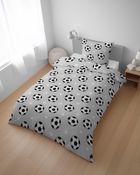 XOXO, set de lenjerie de pat pentru tineri, 140-200 cm + 70-80 cm, Football