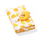 BabyOno, scutece muselina cu zornaitoare, din bambus, orange