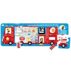 Banana Panda, Make-a-Match Puzzle Camion de pompieri, puzzle de podea, pentru varsta de 2+, 23 piese