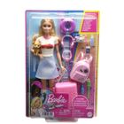 Barbie, set cu papusa Malibu si accesorii