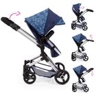 Bayer Design, Combi Neo Vario, carucior multifunctional pentru papusi, bleumarin-albastru
