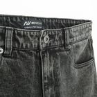 Bermude din denim cu croiala baggy unisex NOWEAR