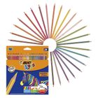 Bic, Kids, Evolution Stripes, creioane colorate, 24 buc.