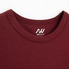 Bluza cu maneca lunga bordo NOWEAR