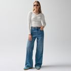 Bluza ecru reiata cu dantela NOWEAR