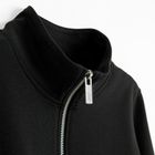 Bluza sport crop mulata cu fermoar NOWEAR