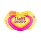Canpol babies, Neon Love, suzeta din silicon, simetrica, 6-18m, 2 buc., roz