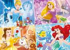 Clementoni, Progressive Super Color, Princess, puzzle 4in1, 360 piese