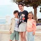 Cool Club, Blugi pentru fete, wide fit, albastru