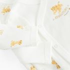 Cool Club, Body cu maneca lunga pentru baieti, alb, imprimeu Lion King, set, 2 buc.