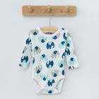 Cool Club, Body cu maneca lunga pentru baieti, mix, imprimeu Be brave, set 3 buc.