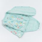 Cool Club, Body cu maneca lunga pentru fete, bumbac organic, ecru, menta verde, set 2 buc.