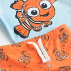 Cool Club, Costum de baie pentru baieti, Tricou, Pantaloni scurti, UV 50, mix, imprimeu Nemo