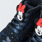 Cool Club, Ghete pentru fete, bleumarin, brant din piele, imprimeu Minnie Mouse