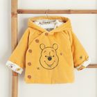 Cool Club, Hanorac cu gluga pentru baieti, cu nasturi, galben, imprimeu Winnie the Pooh