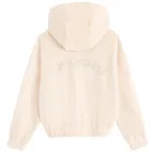 Cool Club, Hanorac cu gluga pentru fete, rozpinana, velur, bej