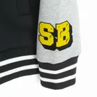 Cool Club, Hanorac pentru baieti, cu fermoar, negru, imprimeu SpongeBob