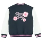 Cool Club, Hanorac pentru fete, cu capse, calduros, bleumarin