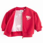 Cool Club, Hanorac pentru fete, cu fermoar, rosu, imprimeu Hello Kitty