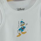 Cool Club, Maiou fara maneci pentru baieti, albastru, alb, imprimeu Donald Duck, set 3 buc.