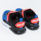Cool Club, Pantofi sport pentru baieti, negru-albastru, cu lumini led, imprimeu Spider-Man