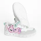 Cool Club, Pantofi sport pentru fete, alb, talpa cu leduri, imprimeu Lilo si Stitch