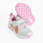 Cool Club, Pantofi sport pentru fete, argintiu, talpa cu leduri, imprimeu Paw Patrol