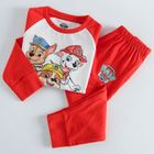Cool Club, Pijama pentru baieti, alb-rosu, imprimeu Paw Patrol