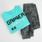 Cool Club, Pijama pentru baieti, albastru-gri