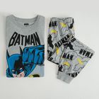 Cool Club, Pijama pentru baieti, gri, imprimeu Batman