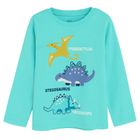Cool Club, Pijama pentru baieti, turcoaz, gri, set, 2 buc.